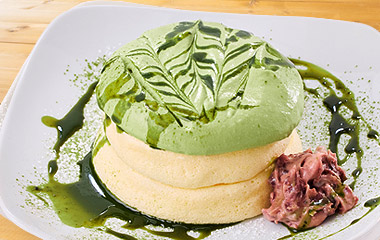 抹茶クリームのパンケーキ ハーフサイズ