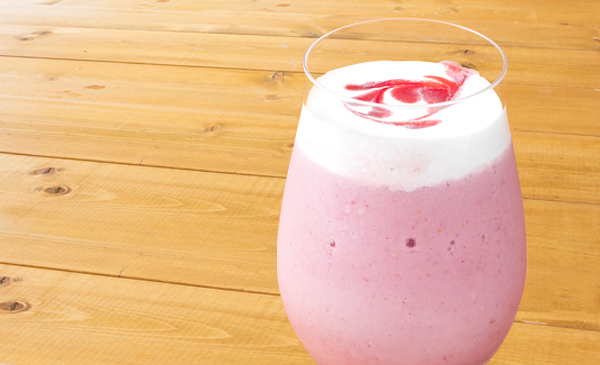 苺クリームスムージー